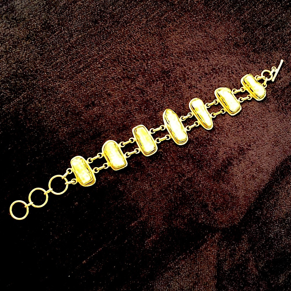 Baroque Pearl and Sterling Silver Bracelet